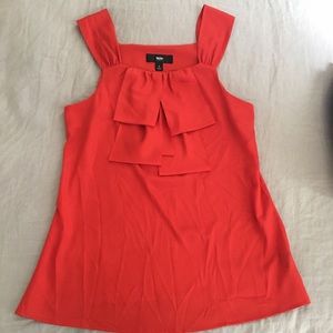 Orange tank with ruffle, Small